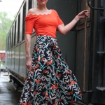 Anna, Fotoshooting im Heilbronner Eisenbahnmuseum.